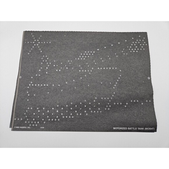 Vintage 1986 Hasbro G.I. Joe Lite Brite Picture Refill Pages plus extra Blanks - Picture 5 of 6